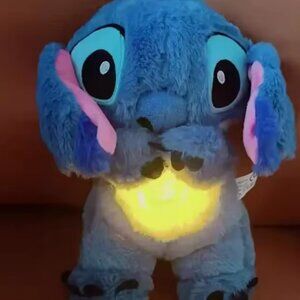 Lilo & Stitch Plush Doll with Music Light, Stitch Breath Toy for Baby Sleep Aid,
